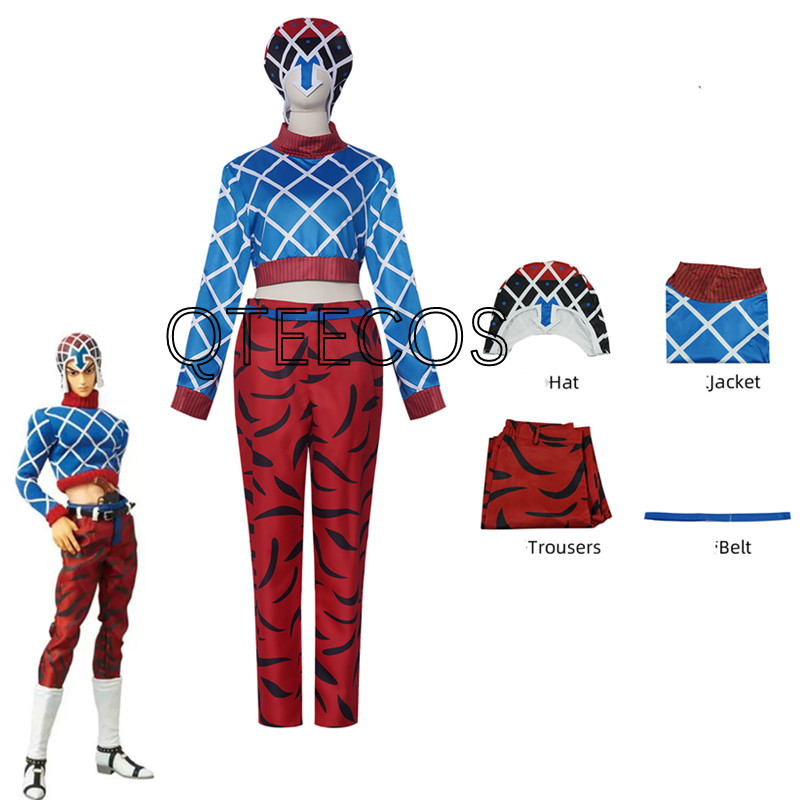Jojo Bizarre Hat - Jojo Guīdo Mista Cosplay Tuhaf Macera