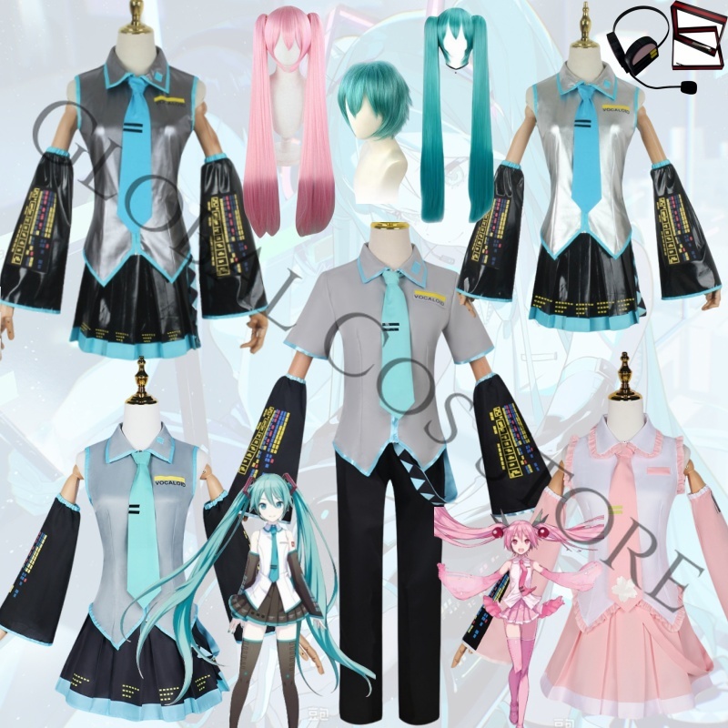 Anime Cosplay Miku - Sanal Miku Şarkıcı Cosplay Kostümü Sakura
