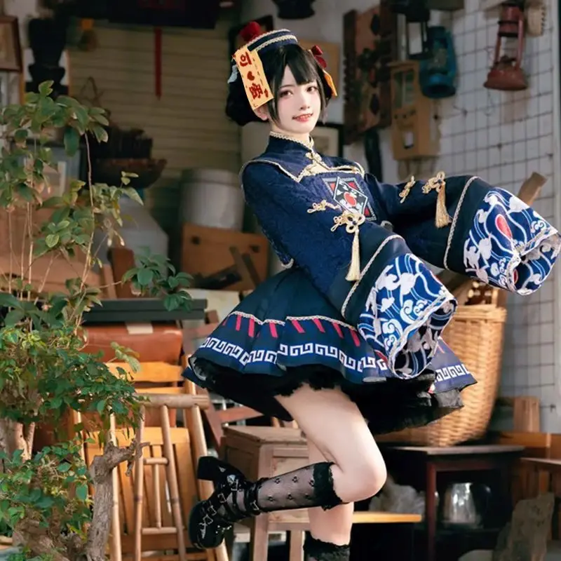 Anime Cosplay Girlfriend - Lolita Çin Tarzı Tatlı Elbise Sevimli