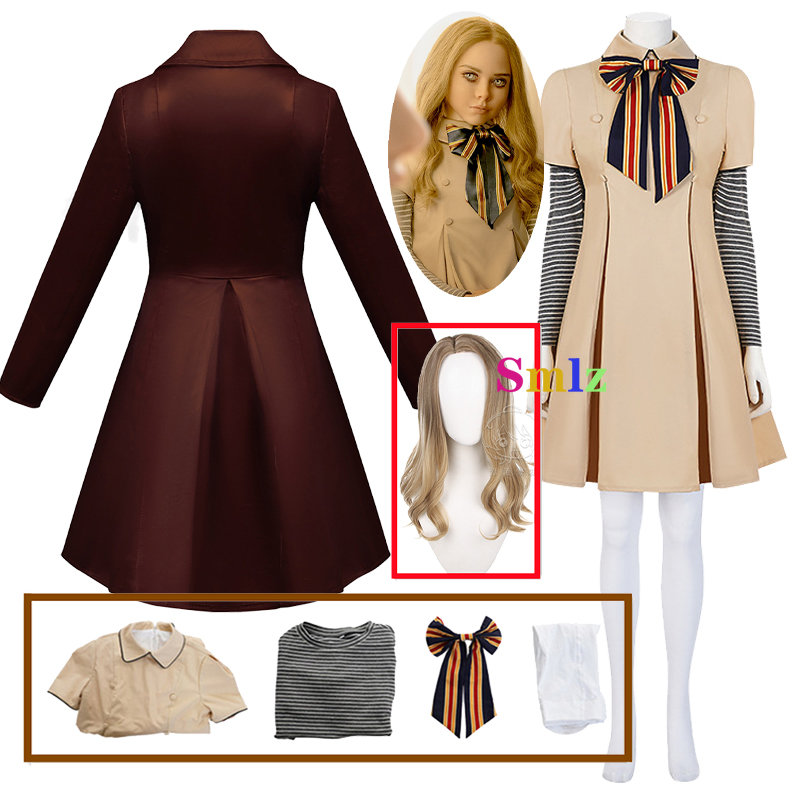 Anime Cosplay Ai - M3GAN Cosplay Kahverengi Ceketler Anime Cosplay
