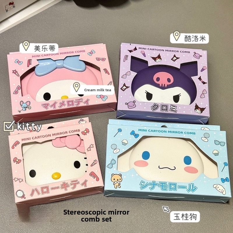 Anime Cosplay Ai - Hello Kitty'den Esinlenilmiş Açılır Aynalı Kawaii