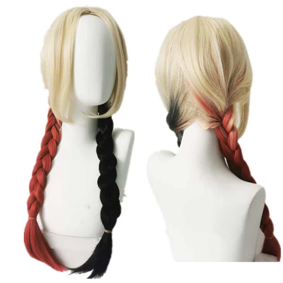 Anime Cosplay Red Hair - Kadınlar için Quinn Cosplay Peruk Harley