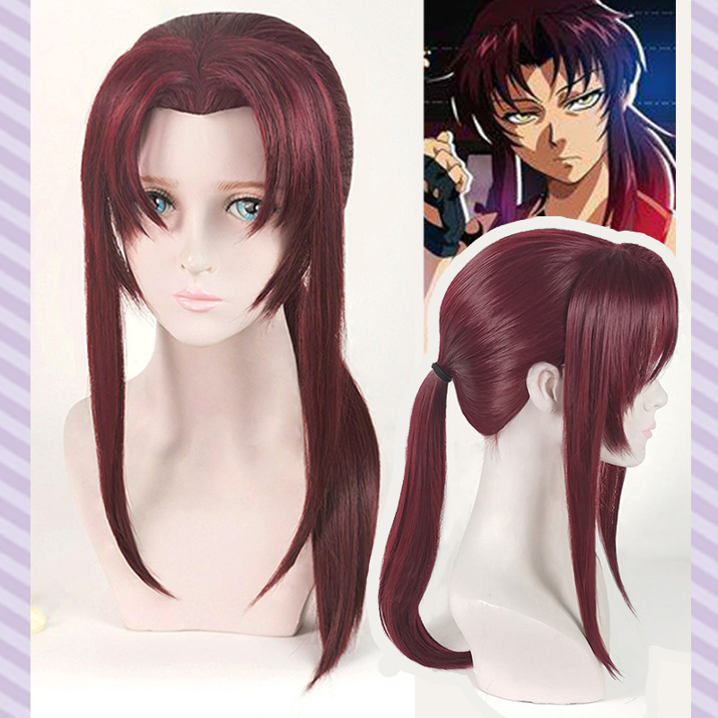 Anime Cosplay Red Hair - Yeni siyah lagün Rebecca Revy Cosplay
