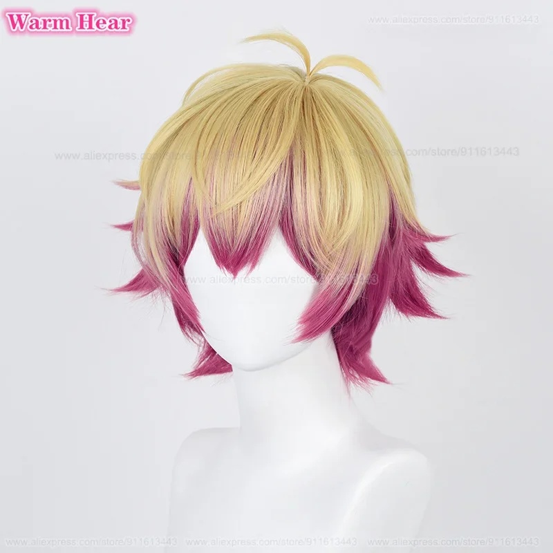 Anime Cosplay Red Hair - d;4'v\6.h/ Alexis Ness Sentetik Kısa 30cm