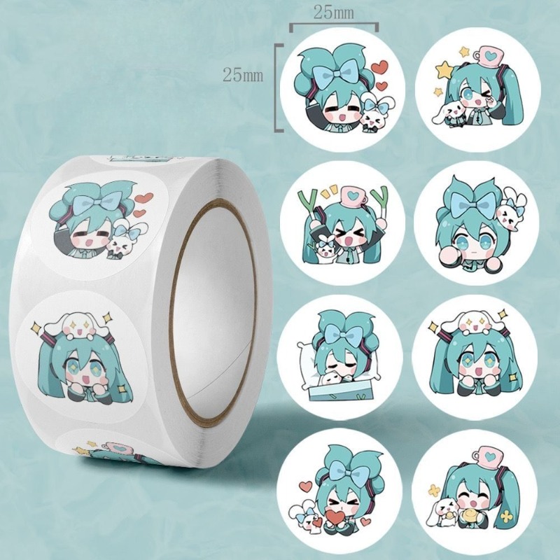Anime Cosplay Miku - Estetik Şirin Hatsune Miku Çıkartmaları, Günlük,