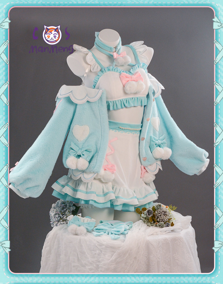 Anime Cosplay Miku - Miku Cosplay Kostüm Oyunu Cosplay Anime